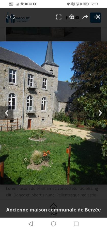 Maison D'Hote Les Notes Endormies Suite Le Refuge Walcourt Exterior photo